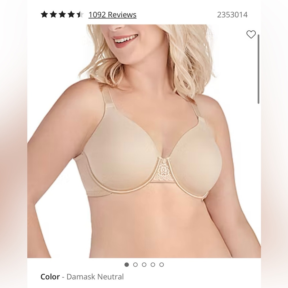 Vanity Fair® Beauty Back® Full-Figure Smoothing Comfort® Underwire Bra 36H